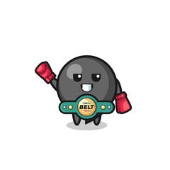 comma symbol boxer mascot character