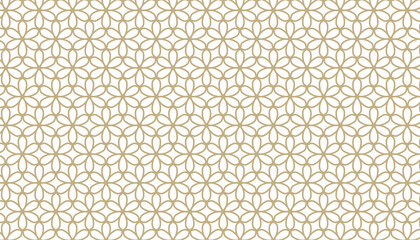 Abstract Arabic pattern. Islamic template background. Geometric ornaments flower concept. Vector illustration.