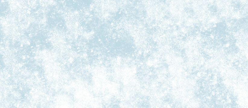 White and blue color frozen ice wallpaper. Forzen ice surface abstract blue and white watercolor splash background.