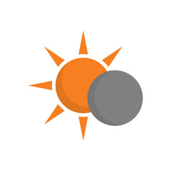 Eclipse icon design template vector illustration