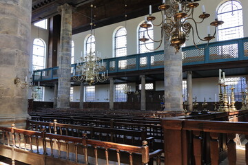 Amsterdam Portuguese Synagogue Interior View, Netherlands