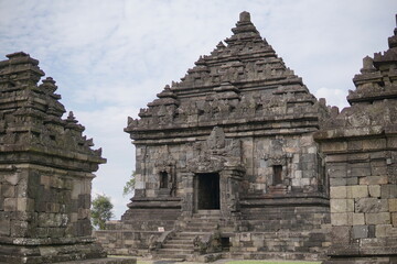 The exoticism of the architecture of the Ijo temple in Yogyakarta, the Ijo temple is the highest temple in Yogyakarta. built in 850 AD by the ancient Mataram kingdom © Sukma Rizqi