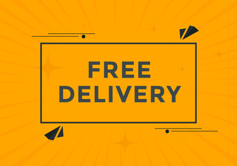 Free delivery text button. Web button banner template Free delivery
