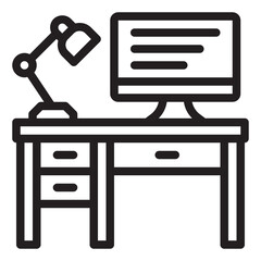 desk line icon