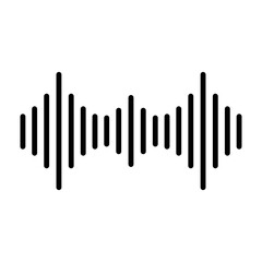 Sound Wave Icon Vector.
