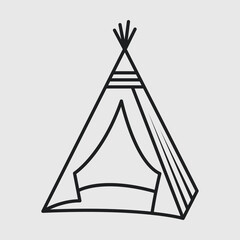 Tipi Outline SVG Bundle, Native American Svg, Teepee Svg, Tent Svg, Tribal Svg, Tipi Silhouette, © Creative Soul