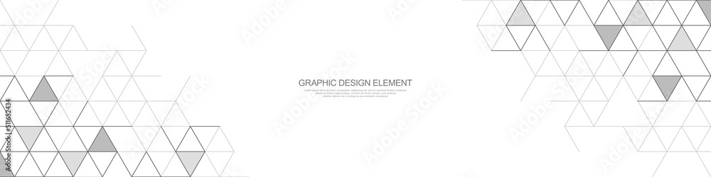 Poster abstract geometric background with triangle shape pattern