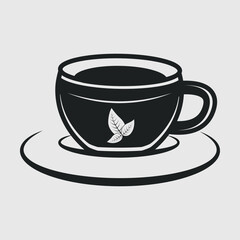 Tea Cup Silhouette SVG Cut File, Cup Svg, Coffee Cup Svg, Tea Lovers Svg, Tea Time Svg,