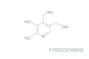Pyridoxamine  molecular skeletal chemical formula.	