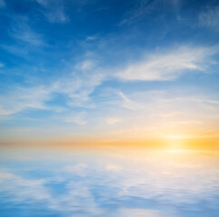 Fototapeta premium Sky background on sunset