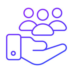 team Finance Related Vector Line Icon. Editable Stroke Pixel Perfect.