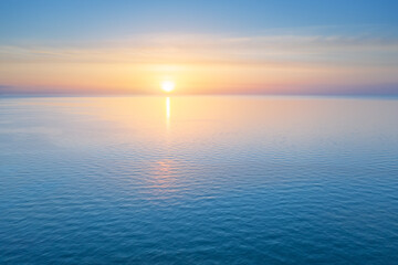 Obraz premium Sundown on the sea.