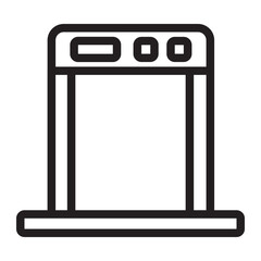 body scanner line icon