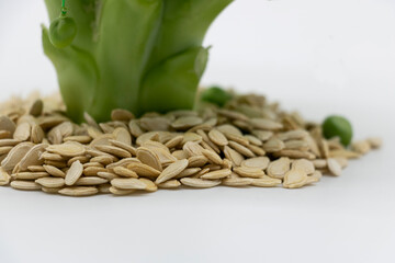 Creative layout made of broccoli