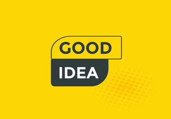 Good idea text button. Web button banner template Good idea