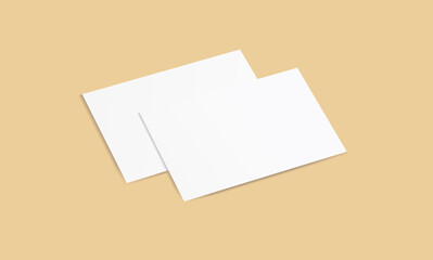 Business Card Minimal Mockup Template Post Card Flyer Banner Office Presentation Advertisement