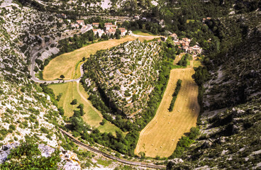 Pueblo de Navacelles.Circo de Navacelles.Rio Vis. Cévennes.Lozére,Languedoc-Roussillon. Francia.