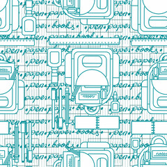 Back to School Seamless Surface Pattern Design