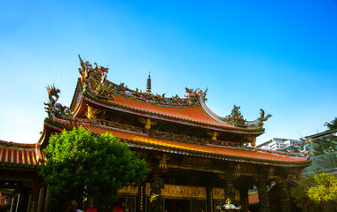 China, Tradition, Religion, Belief. Taiwan, historic site, Longshan Temple