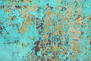 Green vintage abstract rusty colored background.