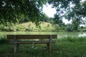 Obraz premium Schöne Landschaft in Bayern/Donau-Ries/Deutschland