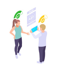 Social Score Scanning Composition