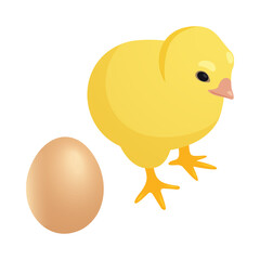 Chick And Egg Composition