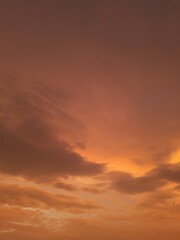 Orange sky