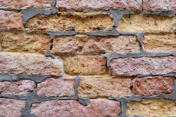 Vieux mur de brique usées.