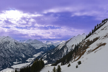 Jöchelspitze Gipfel in den Allgäuer Alpen