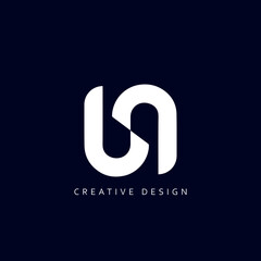 Letter UN Logo Design Using letter U and N , UN Monogram
