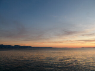 Fototapeta premium Sommerabend in Lindau am Bodensee