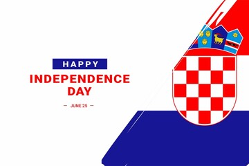 Croatia Independence Day. Vector Illustration. The illustration is suitable for banners, flyers, stickers, cards, etc.