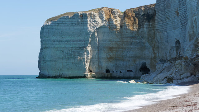 Tilleul beach in Normandy coast