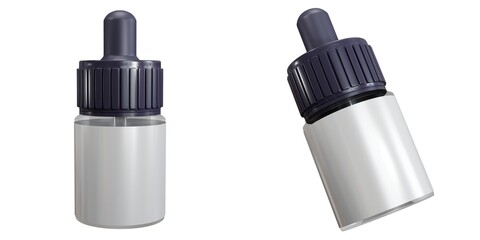 3d rendering of serum with different angles