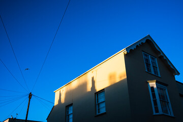 old house in the evening