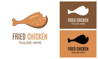 Fried Chicken Logo Design Template. Suitable for restaurant and cafe logo.