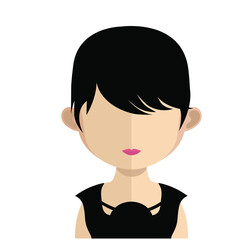 Abstract Girl Avtar Character.In fiction, a character is a person or other being in a narrative vector illustration. many uses for advertising, book page, paintings, printing, mobile wallpaper, mobile