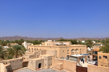 View on Nizwa and the surrounding mountains from fort Nizwa