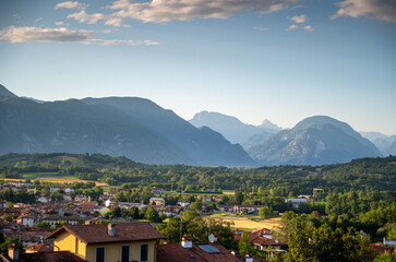 beautiful view of San Daniele del Friuli in the province of Udine in Friuli Venezia Giulia home of raw ham