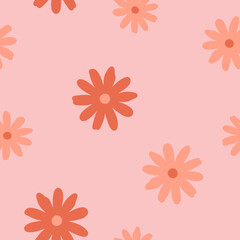 Fototapeta na wymiar Floral seamless pattern. Colorful surface design
