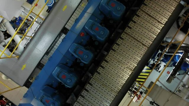 Above engine of ship