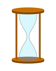 A graphic illustration of An empty hour glass for use as an icon, logo or web decoration - 511686018