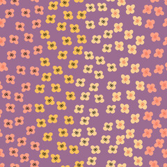 Floral seamless pattern. Colorful surface design