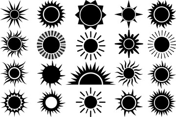 Fototapeta Sun SVG Cut Files | Sun Silhouette | Sunshine Svg | Sun Light Svg | Weather Svg | Sunny Svg | Sunset Svg | Sun Bundle obraz