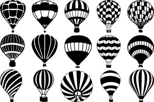 hot air balloon clipart outline images