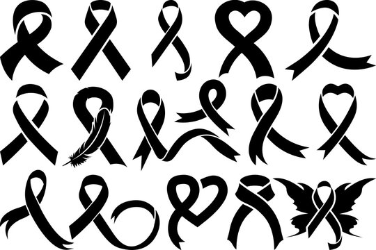Awareness Ribbon SVG, Ribbon Silhouette, Feather Svg, Suicide Loss Svg, Cancer Svg, Breast Cancer Svg, Suicide Svg, Ribbon Bundle