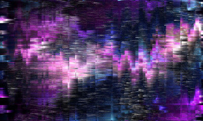 Abstract glitch background, Screen damage, distorted texture pattern background, Digital glitch error