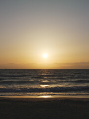 Beautiful scenery of Lake Biwa before dusk and night
