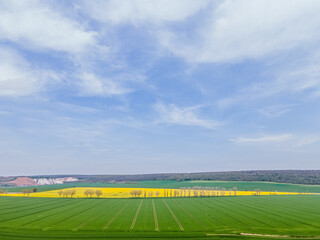 Obraz premium The Kyffhäuserkreis is a district in the north of Thuringia, known for its rich history and diverse landscape.